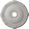 Ekena Millwork Heaton Ceiling Medallion (Canopies up to 6 1/2"), 27 1/2"OD x 3 7/8"ID x 2 1/4"P, Ultra Pure White CM27HEUWF - alternate 1
